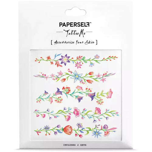Temporary Tattoos Ditsy Flower Chain