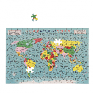 World Map Mini Puzzle In Tube