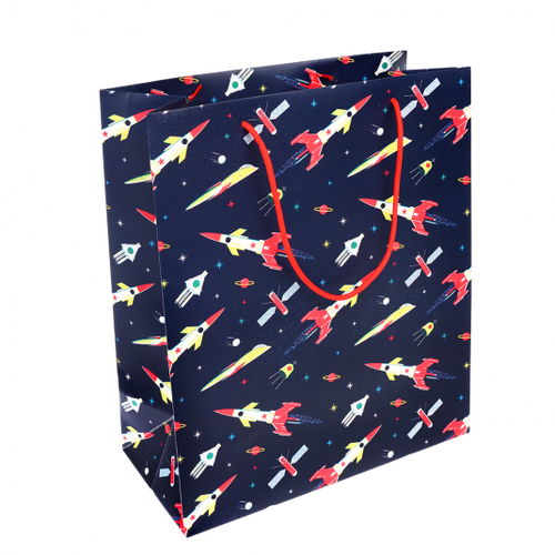 Large Space Rocket Gift Bag