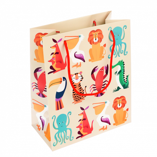 Medium Colourful Creatures Gift Bag