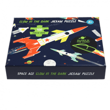 Load image into Gallery viewer, Space Age Glow In The Dark Jigsaw Puzzle