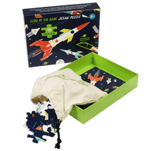 Load image into Gallery viewer, Space Age Glow In The Dark Jigsaw Puzzle