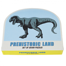 Load image into Gallery viewer, Prehistoric Land Set Of Seven Dinosaur Puzzles