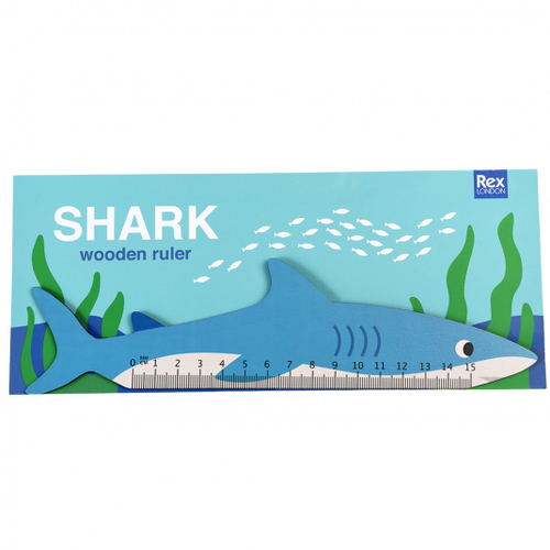 Shark Wooden Ruler