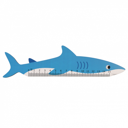 Shark Wooden Ruler
