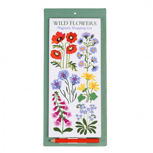 Wild Flowers Magnetic Shopping List