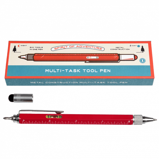 Red Multi Task Tool Pen