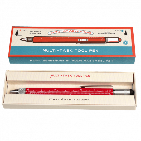Red Multi Task Tool Pen
