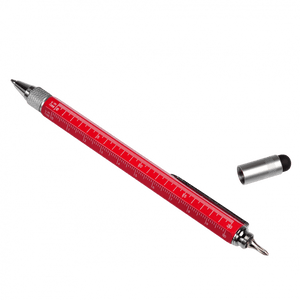 Red Multi Task Tool Pen