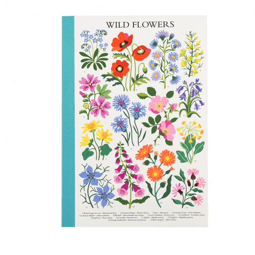 Wild Flowers A5 Notebook