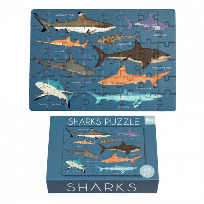 Sharks Matchbox Puzzle