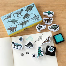 Load image into Gallery viewer, Prehistoric Dinosaurs Stamp Set