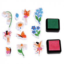 Load image into Gallery viewer, Fairies In The Garden Stamp Set