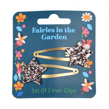 Load image into Gallery viewer, Glitter Star Hair Clips