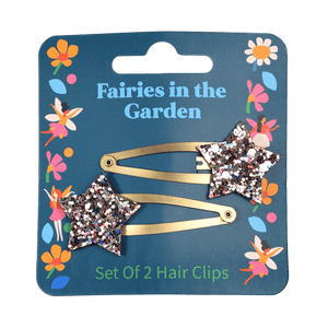 Glitter Star Hair Clips