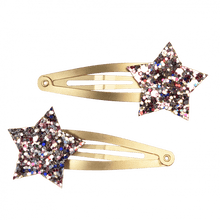 Load image into Gallery viewer, Glitter Star Hair Clips