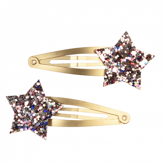 Fairies Glitter Star Hair Clips