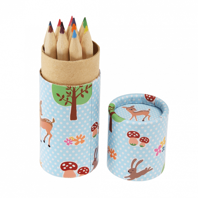 Woodland Pot Of Colouring Pencils