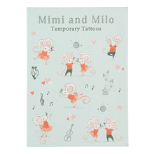 Load image into Gallery viewer, Mimi And Milo Mouse Temporary Tattoos