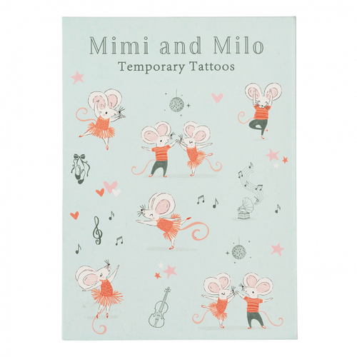 Mimi And Milo Mouse Temporary Tattoos