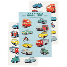 Load image into Gallery viewer, Road Trip Temporary Tattoos