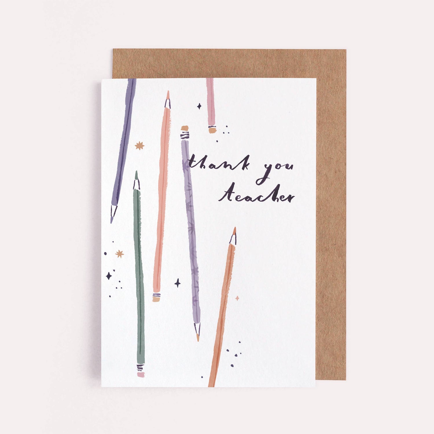 Thank You Teacher Pencils Card