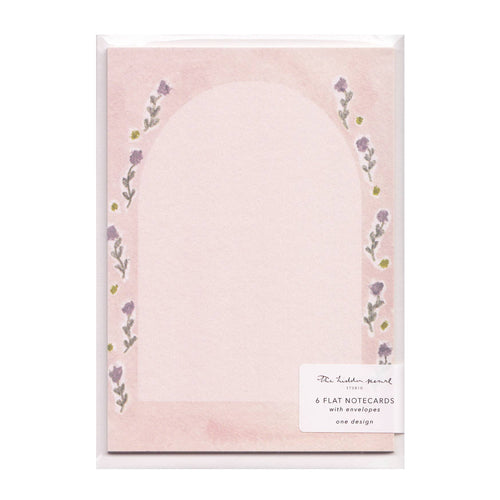 Pack of 6 Folk Style Blank Notecards