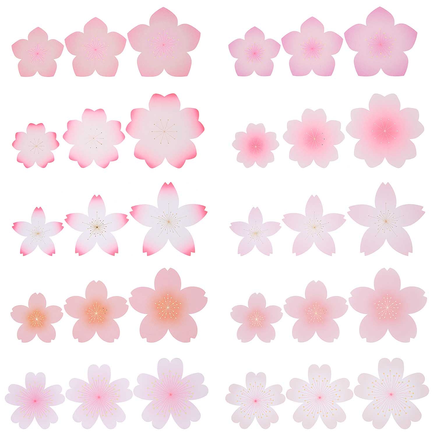 Assorted Paper Decorative Flowers