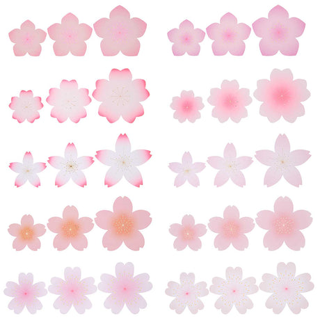 Assorted Paper Decorative Flowers