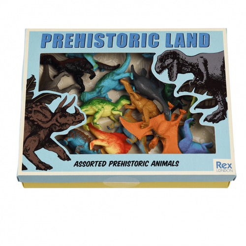 Prehistoric Dinosaur Box Of Figures