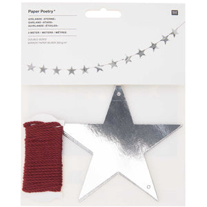 Silver Star Garland