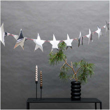 Load image into Gallery viewer, Silver Star Garland