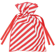 Load image into Gallery viewer, Large Candy Stripe Fabric Gift Bag
