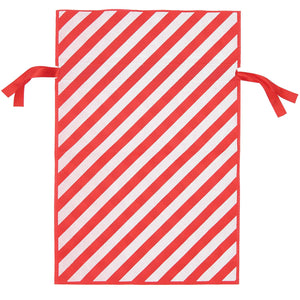 Large Candy Stripe Fabric Gift Bag