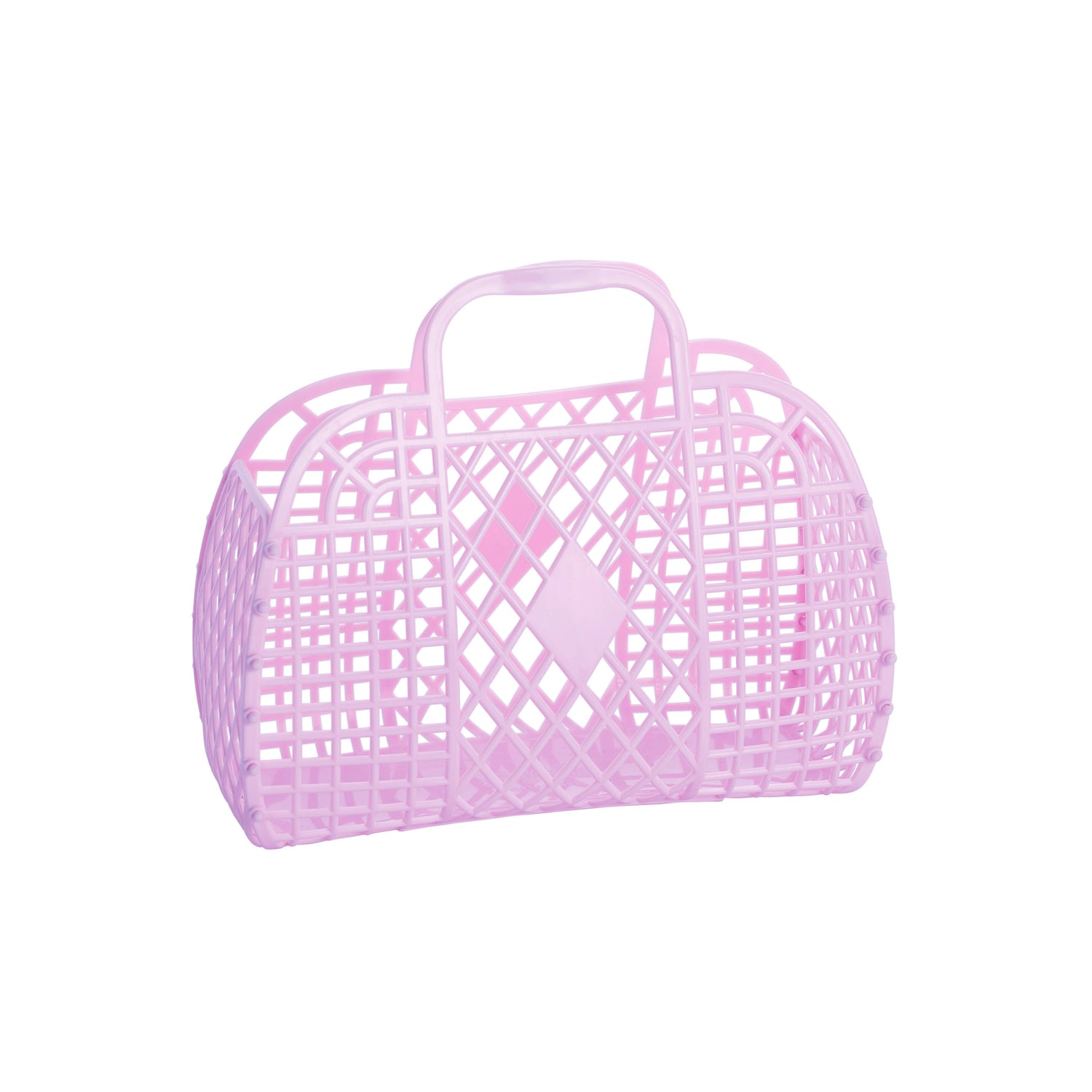 Lilac Small Retro Basket Jelly Bag
