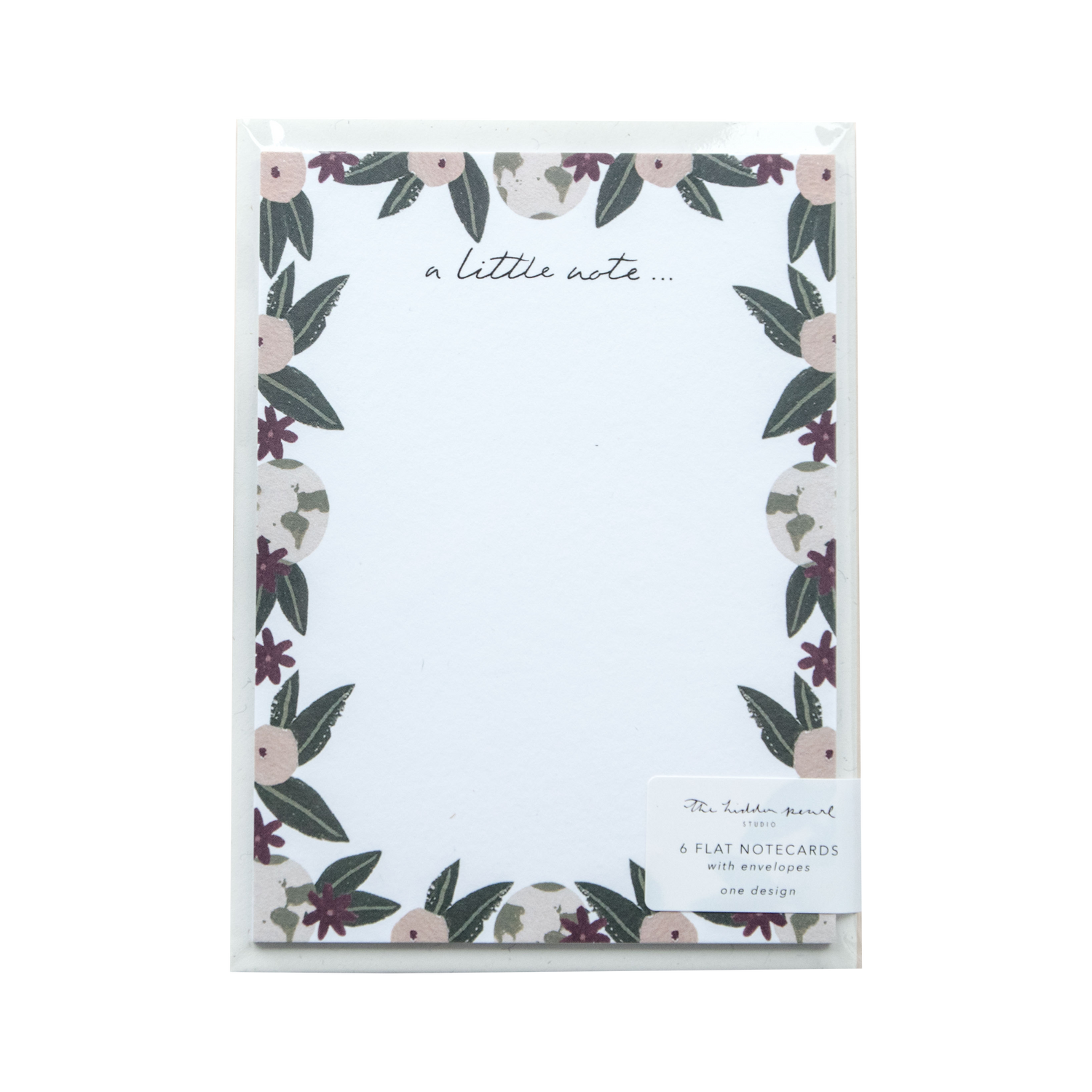 Pack of 6 A Little Note Notecards