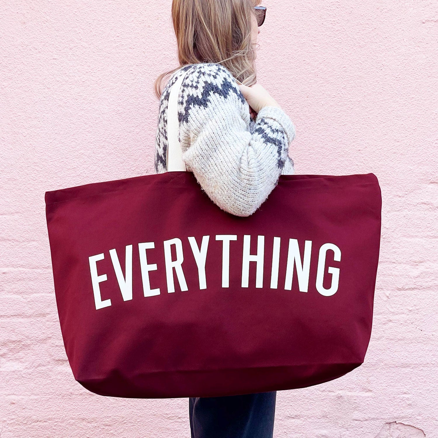 Burgundy Everything Big Bag