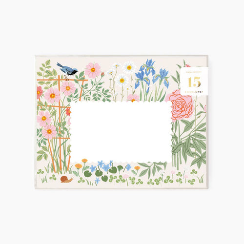 Garden Set of 15 Envelopes