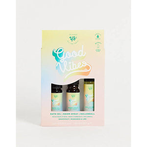 Good Vibes Set - Bath Oil, Room Spray & Rollerball