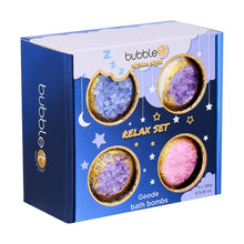 Load image into Gallery viewer, Nightea Night Geode Bath Bomb Gift Set
