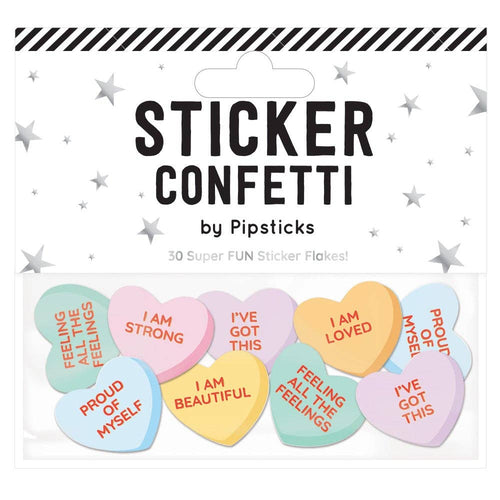Love Heart Sticker Confetti