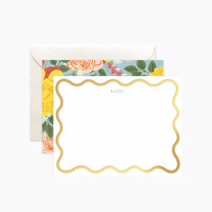 Set of 4 Nostalgic Florals Notecards