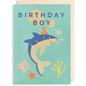 Birthday Boy Shark Card