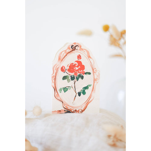 Enchanted Rose Hand-Cut Card