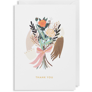 Thank You Floral Bouquet Card