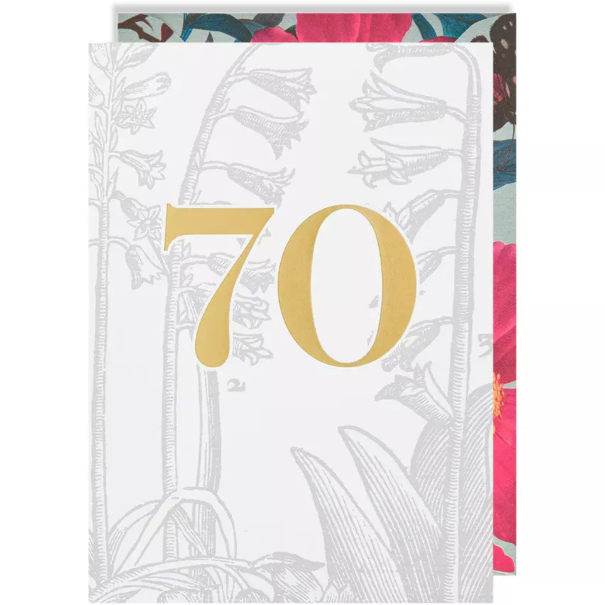 70 Floral Birthday Card