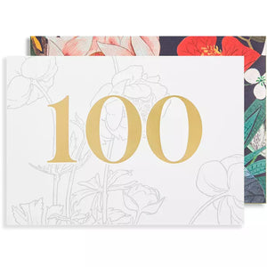 Age 100 Floral Birthday Card
