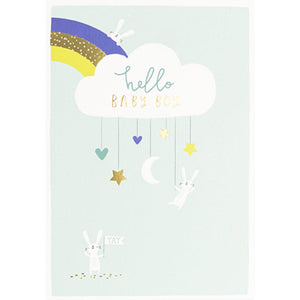 Hello Baby Boy Cloud Card