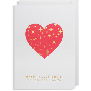 To The One I Love Valentines Card