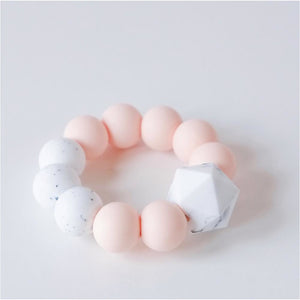Peach Silicone Teething Toy